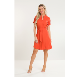 VESTIDO SOLTINHO COM PREGA CENOURA - ROBE BELLE